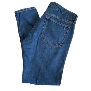 Rag & Bone Dre Low-Rise Boyfriend Jeans Medium Wash Blue Size 28 Slim Leg Denim